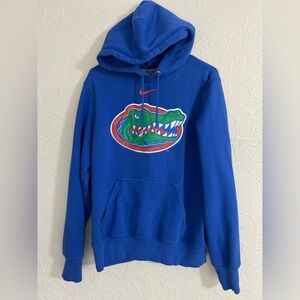 Y2K Nike Florida Gators Center Swoosh Check Hoodie Blue Size Med EUC CLEAN